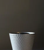 Ceramic Coffee Cup Silver Scale Tumbler Curated Gift - Image 4