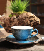 Tea Cup and Saucer - Handmade Jingdezhen Graviata Gift Set