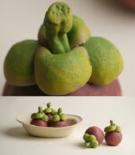 Fake Fruit Handmade Ceramic Apple Ceramic fruit decor - Image 5