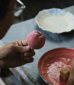 Fake Fruit Handmade Ceramic Apple Ceramic fruit decor - Image 3