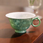 Ceramic Coffee Cups Petal Tumbler Coastal Modern Decor