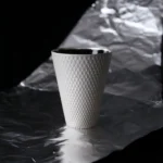 Ceramic Coffee Cup Silver Scale Tumbler Curated Gift