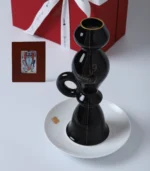 Black Candle Holders Mirror Glaze Dreamer Investment Piece - Image 4