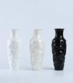 White Ceramic Vase Pearl Sculptural Artisanal Gift for Architects - Image 5