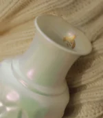 White Ceramic Vase Pearl Sculptural Artisanal Gift for Architects - Image 3