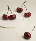 Fake Fruit Handmade Jingdezhen Ceramic Cherry One-of-a-kind Sculptural Fruit - Image 5