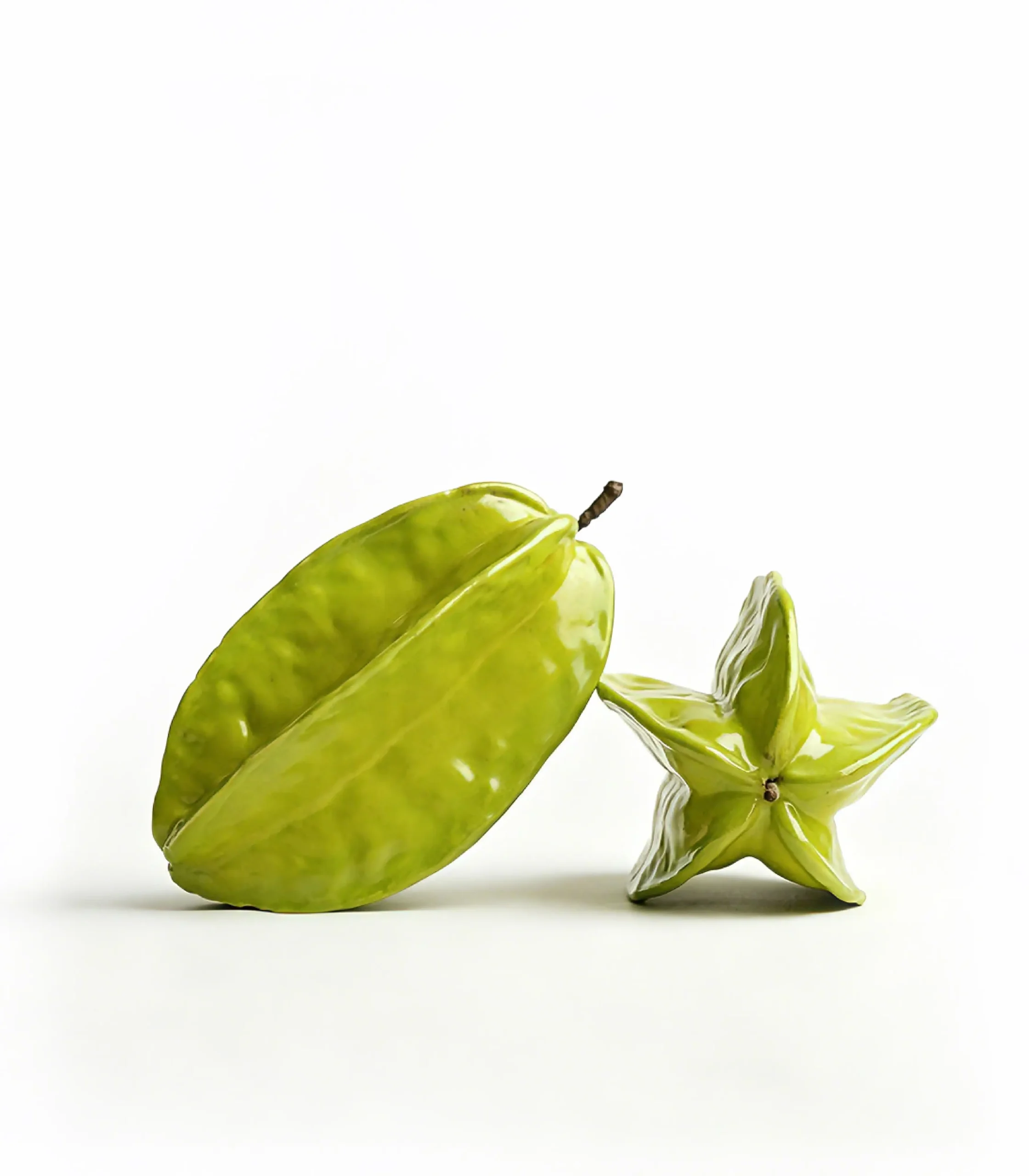 产品4-30 (1) Fake Fruit Starfruit Ceramic Trompe l'oeil Fruit Decor - Image 1