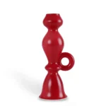 Taper Candle Holders Red Velvet Handmade Holiday Tablescapes