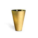 Sake Set Gold Ceramic Cup Home Bar Statement Piece