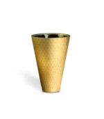 Sake Set Gold Ceramic Cup Home Bar Statement Piece