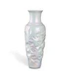 White Ceramic Vase Pearl Sculptural Artisanal Gift for Architects