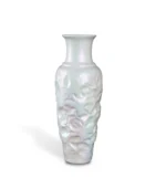 White Ceramic Vase Pearl Sculptural Artisanal Gift for Architects