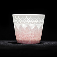 Pink and white gradient