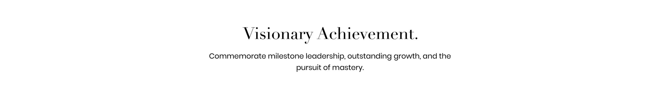 "Visionary Achievement" banner for luxury corporate and accomplishment gifts, featuring handcrafted Jingdezhen porcelain cigar ashtrays and premium ceramic office decor for executive milestones.